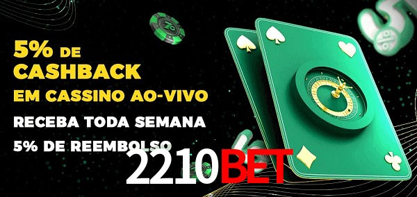 Promoções do cassino ao Vivo 2210bet